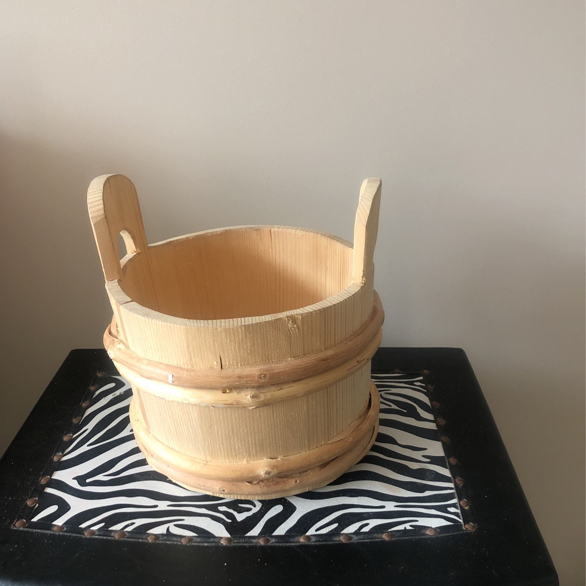 Real Wood Bucket