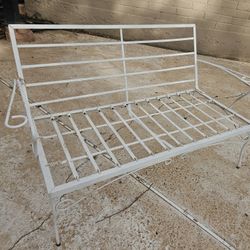 Wrought IRON Metal Love Seat & 4 Rocking Chairs