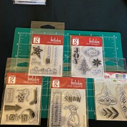 Clear Rubber Stamps - Christmas