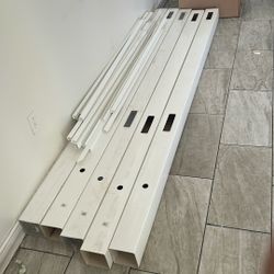 White Vinyl Fence Post