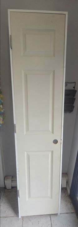 Jeld-Wen Prehung Interior Door, 18 in x 80 in 6 Panel Colonist Primed Right-Hand Textured Molded Composite Single Pre-hung