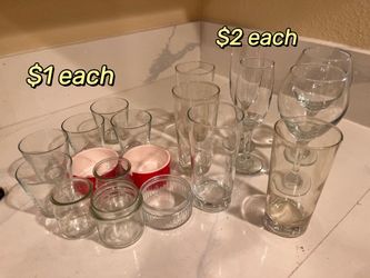 Assorted Glassware and Ramekins