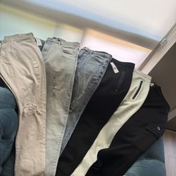 6 Pair Of Pants 3 Jeans 3 Joggers 