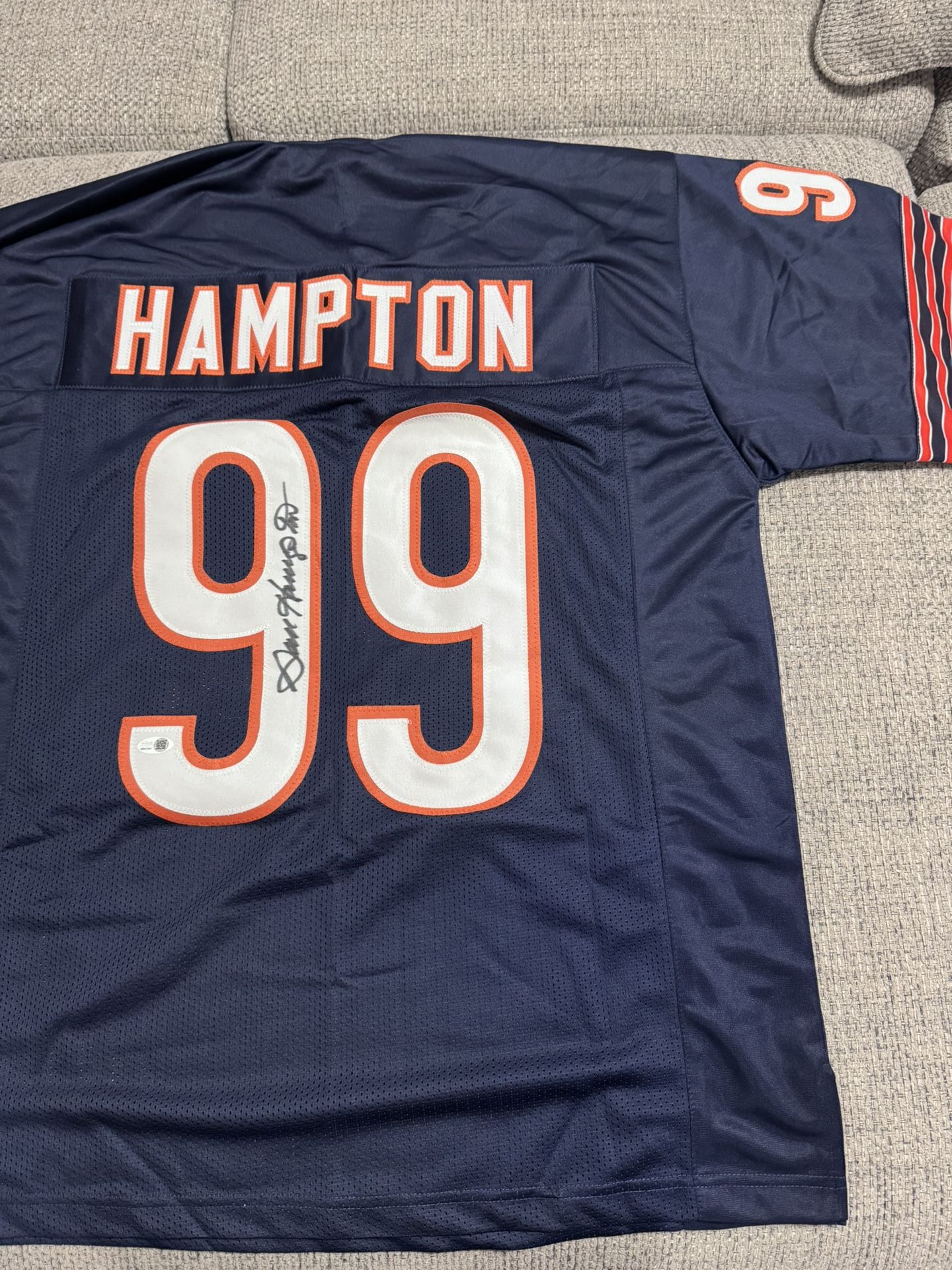 Dan Hampton Signed Autograph Custom Jersey - JSA Coa - Chicago Bears