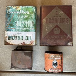 Vintage Rusty Cans