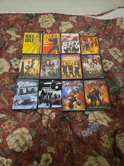 kill bill volume 1 _ kill Bill volume 2 _ spy _i Spy _lord of the rings 1 lord of the rings 2 _ Charlie's angels 1_ chai angels