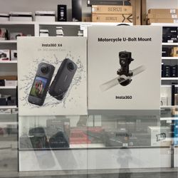 Insta360 X4 Action Cam With Motorcycle U-Bolt Mount