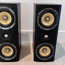 2x B&W LCR600 S3 Center Channel Speaker Black no grills