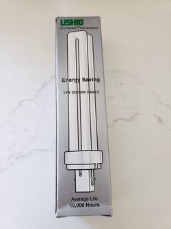 Ushio 13W D/2700K GX23-2 CFL pack of 7