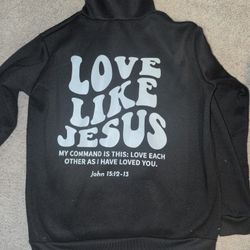 SWEATSHIRT BLACK SIZE MEDIUM