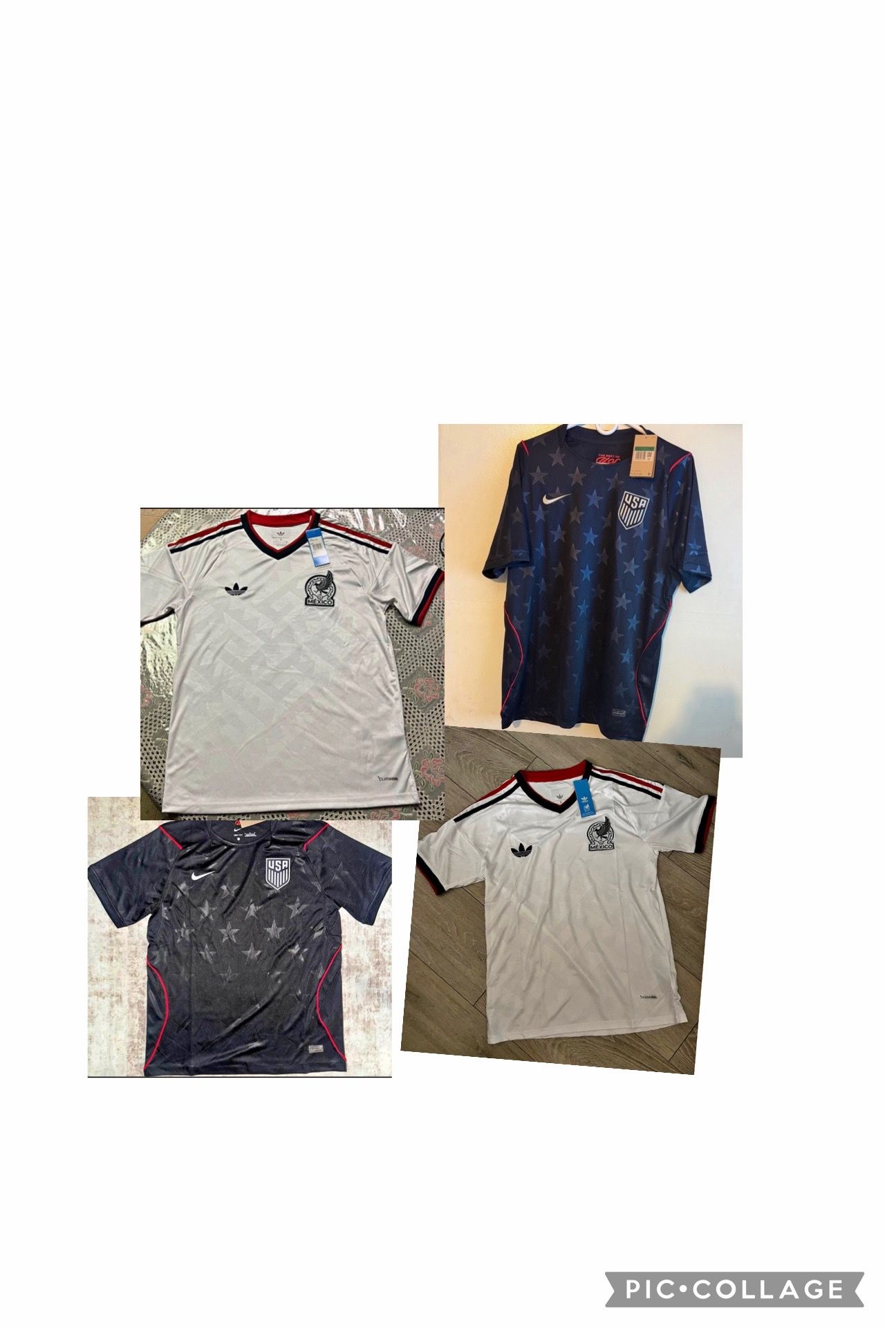 Soccer jerseys jersey 3x100$ 2 x 80$ 1 x 45$ Mexico and USA home and away local visitante Mundial 2026 World Cup USA Soccer jersey usa 🇺🇸 and Mexic