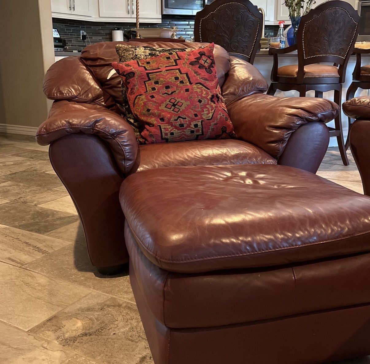 Four Piece Leather Couch Set 