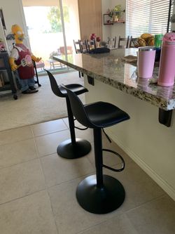 NEW-Morden Design -Set Of 2 Height Counter Bar Stools 