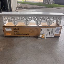 Set of 3 Solid Wood Floating Shelves – 23” Decorative (Bought Extra, New) – $85 OBO