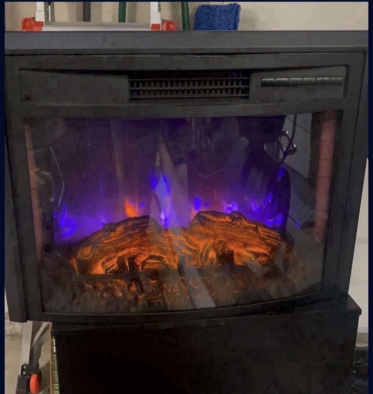 RV Fireplace - Greystone 26" Electric Curved Fireplace