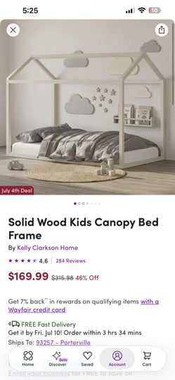 Full Size Canopy Bed Kids