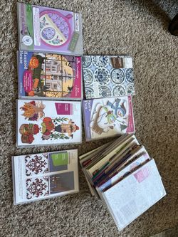 Large lot of embroidery patterns Anita Goodesign