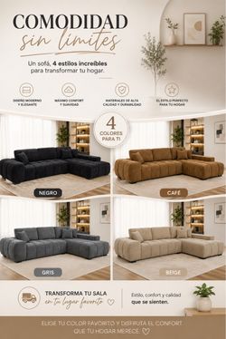 Sectional Sofa with Channel Tufting