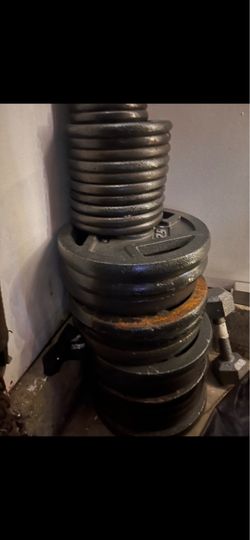 NOT $1  different size Barbell weights