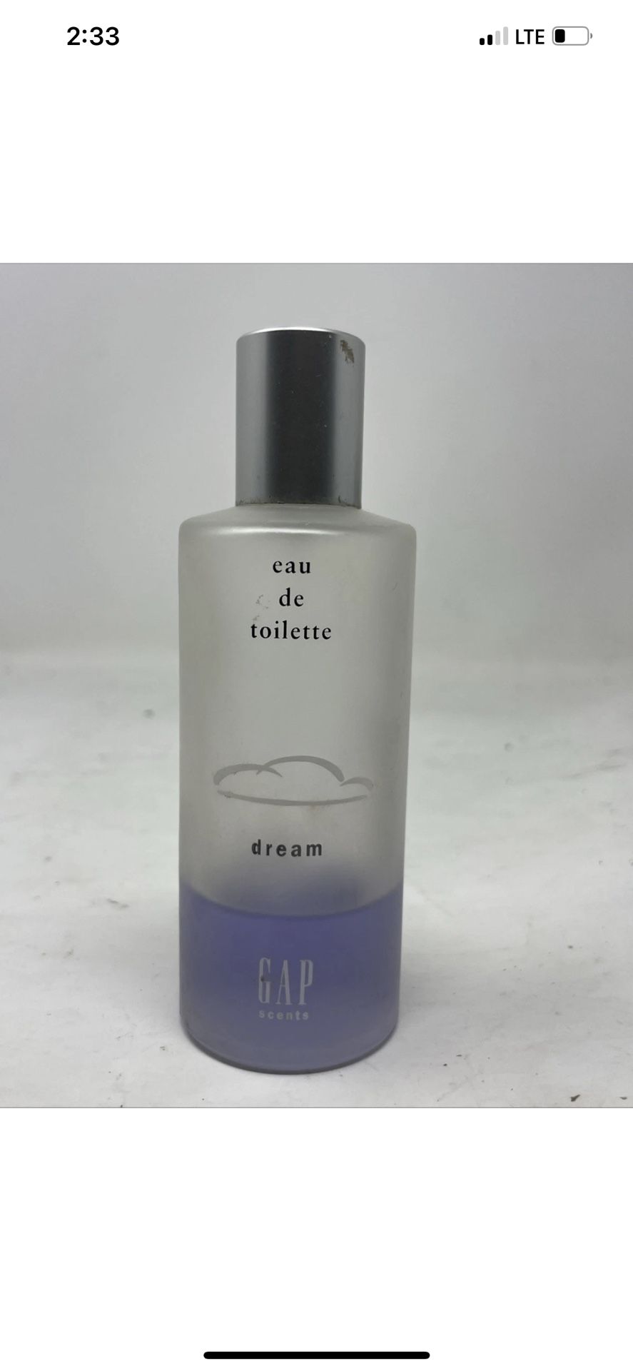 GAP Scents DREAM Eau De Toilette Perfume Original Spray 4 oz 120mL *Check Photos
