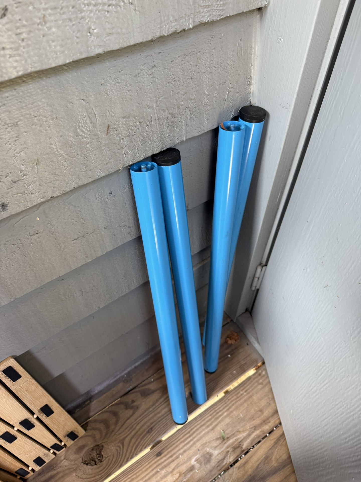Blue IKEA Table legs