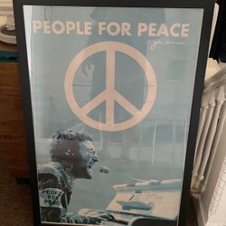 John Lennon Poster(comes with frame)