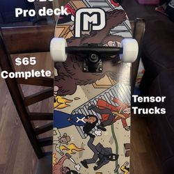 Skateboard PiinMafia 8:25 Pro Deck $65 Complete Tensor Trucks !!!