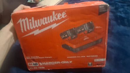 Milwaukee fast dual charger.