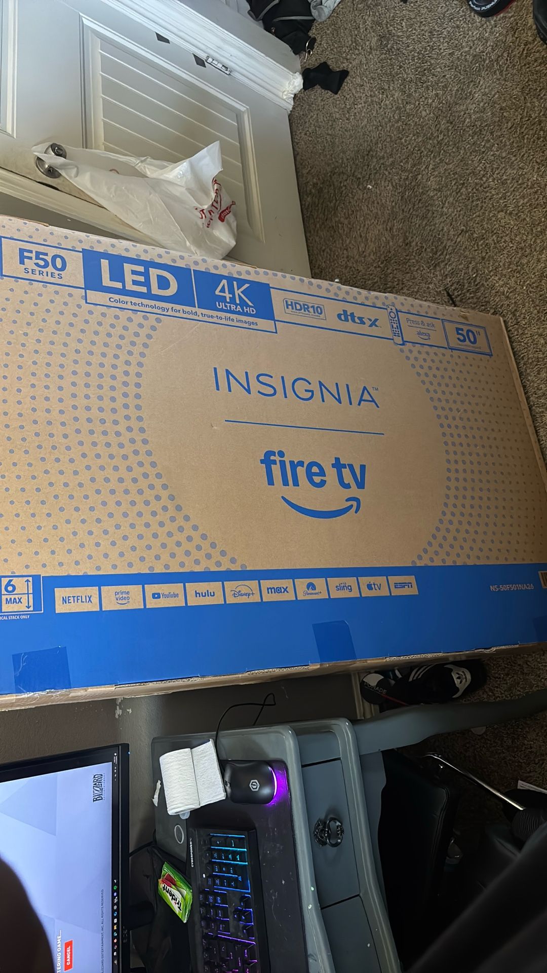 Insignia 50” 4K Fire TV (F50 Series) – Brand New in Box