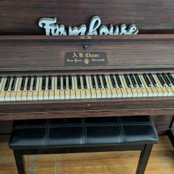 1913 A B Chase Stand Up Piano