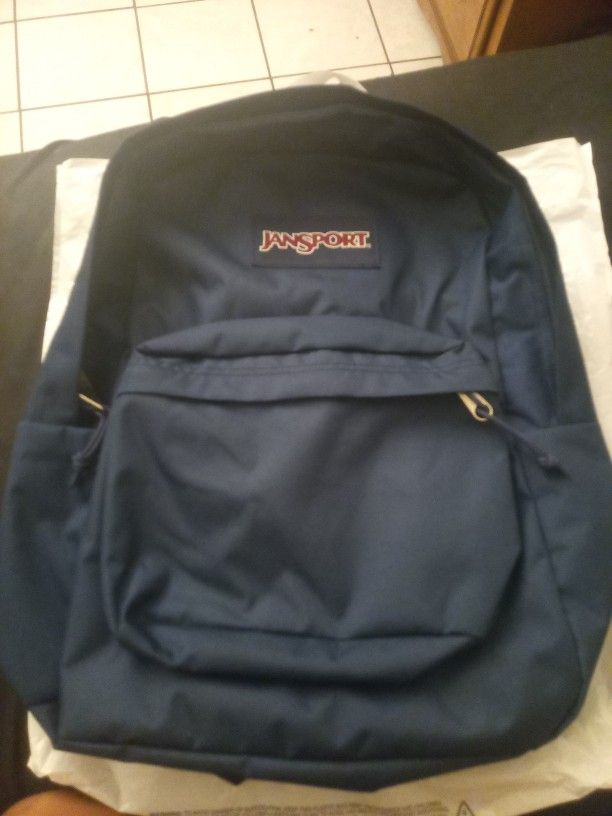 Blue Janssport Backpack