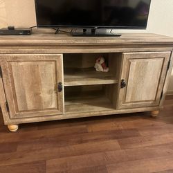 Rustic Farmhouse-Style TV Stand, Book Shelf, Light Stand, Table With Storage