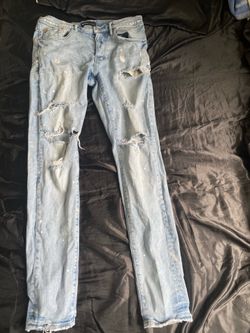 Purple jeans