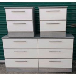 Dresser And 2 Nightstands - Cómoda Y 2 Mesitas De Noche 