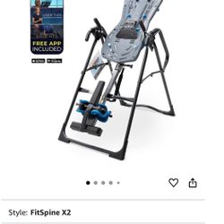 Teeter FitSpine X2 Inversion Table, Decompression Surface for Full-Body Stretch,