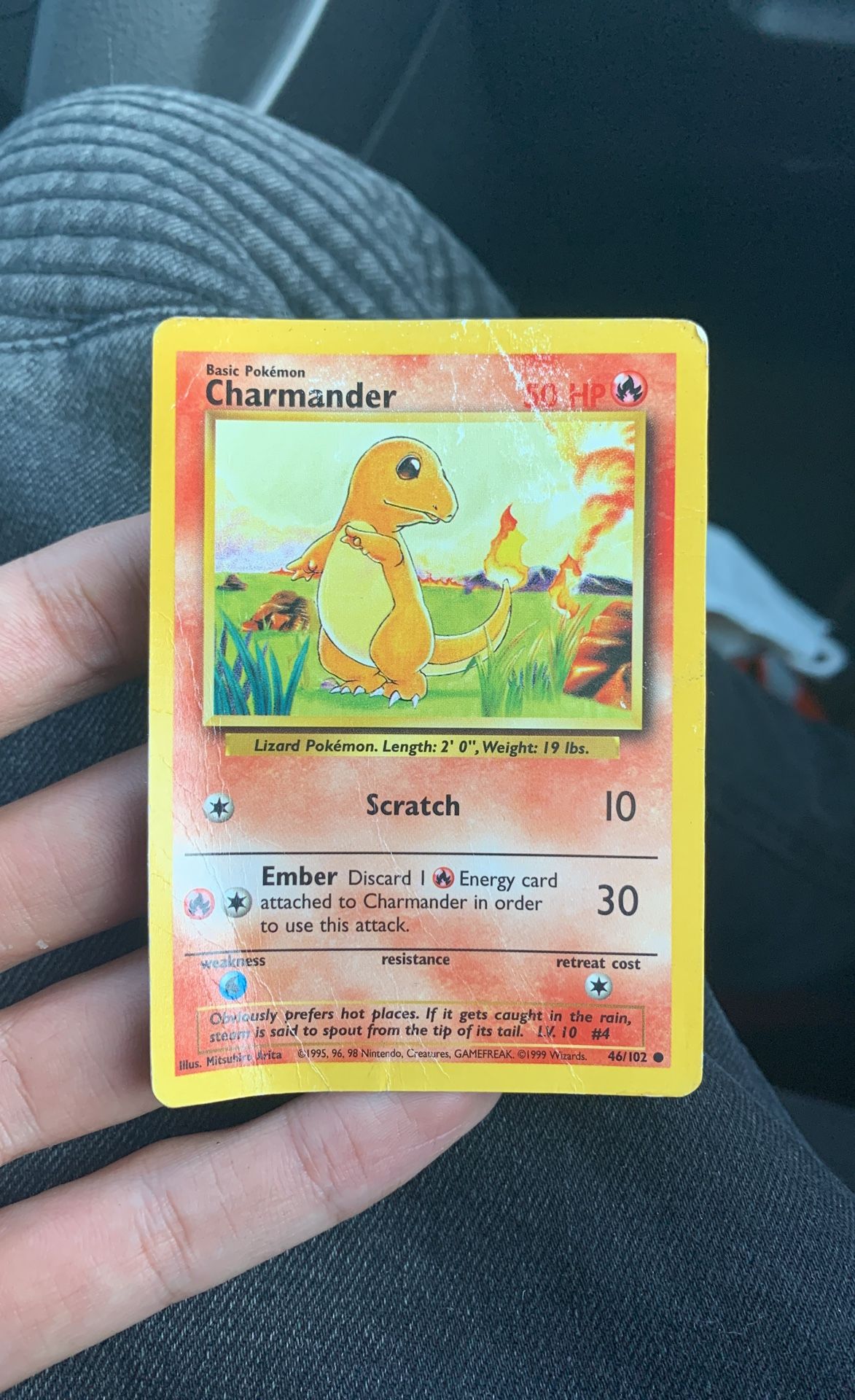 Charmander Basic Pokémon Card 50 HP