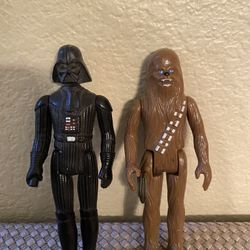 Star Wars vintage Darth Vader And 2 Chewbaccas $15.00 For All Three 