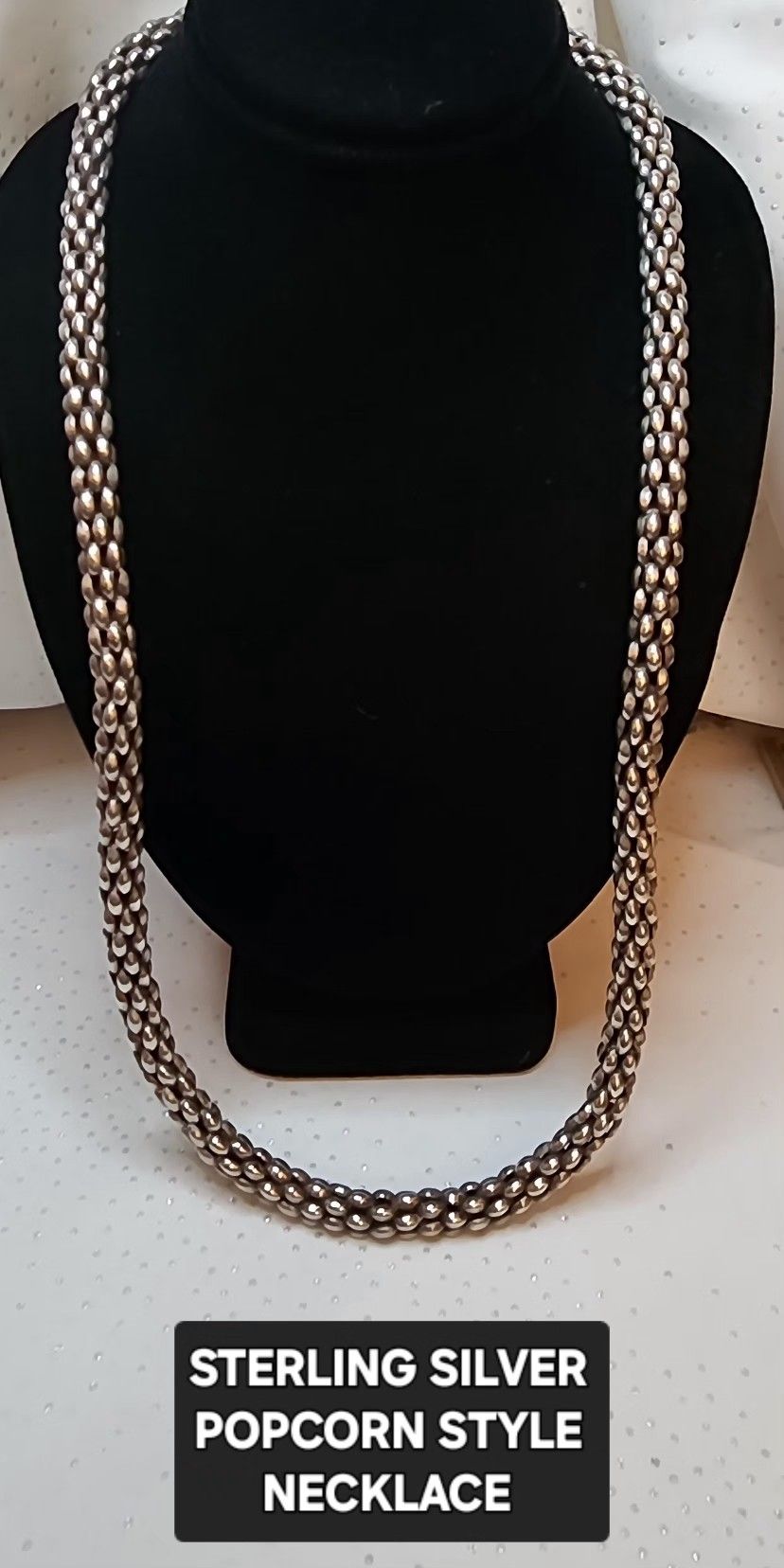 Sterling Silver Tubular Necklace