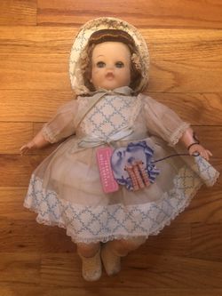 Vintage Ideal Vinyl Doll-never played with.