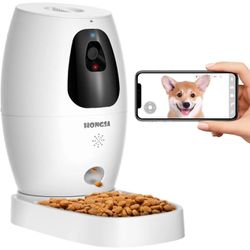 Smart Pet Camera with Treat Dispenser & Tossing, Dog Cat Camera, 2.4G WiFi, 1080