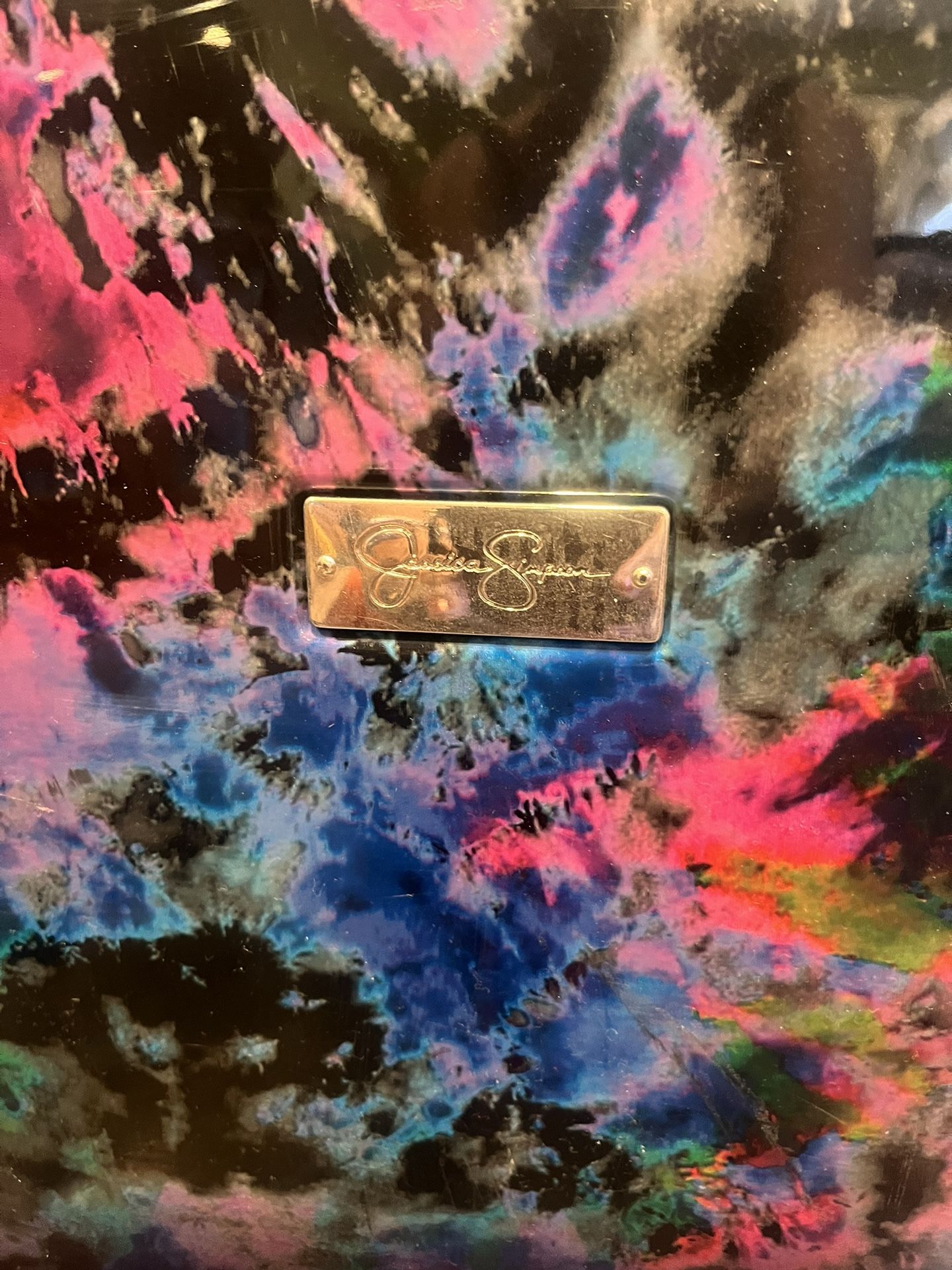 Jessica Simpson Tie Dye 24” Hard-Side Luggage