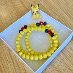 Pikachu-Inspired Crystal Bracelets 