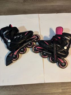 Size 8 - Women’s Bladerunner Advantage Pro Inline Skates Black Pink - 80mm