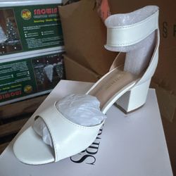 Dream Pairs DREAM PAIRS Womens Heels, Chunk Low Heel Comfortable Pump Sandals Dress Shoe