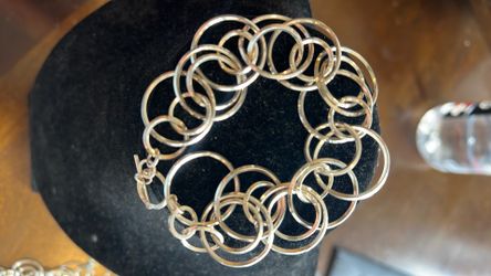 Lot of 4 designer Silver plated bracelets