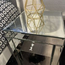 Mirror Bedside Table