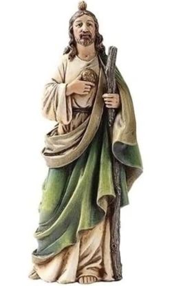 Roman Joseph's Studio Inc.. St Jude Figure on Base, 6" Scale Renaissance Collection, 6.5" H, Resin and Stone, Religious Gift, Decoration
