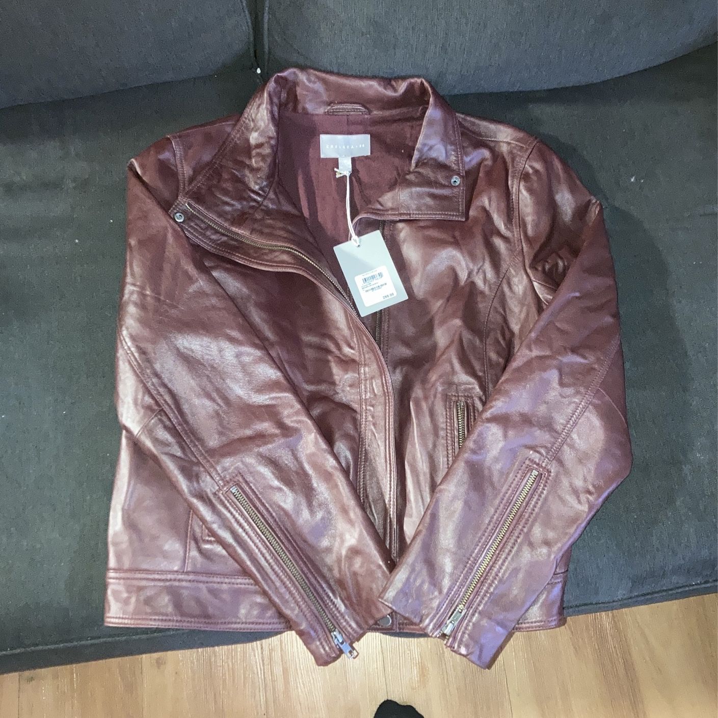 Chelsea28 leather shop jacket
