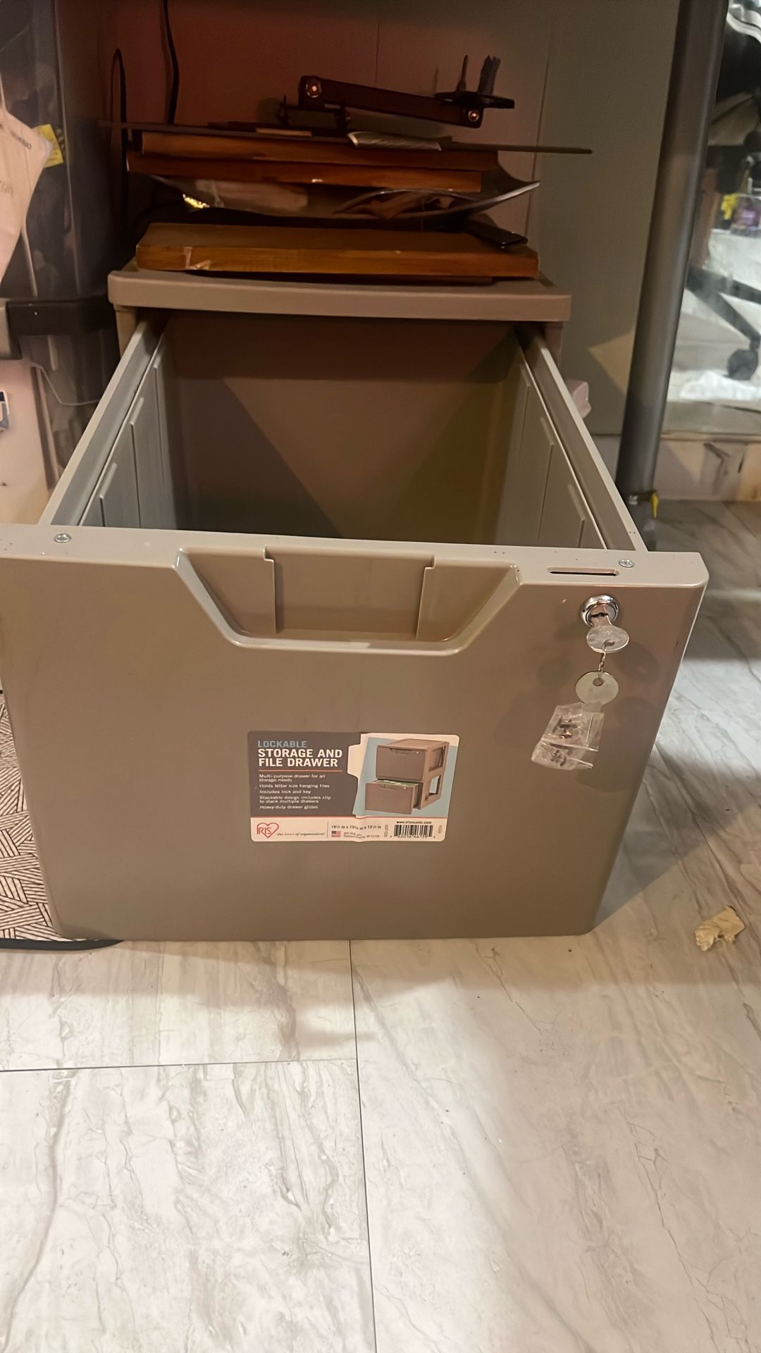 Storage File Drawer With Keys