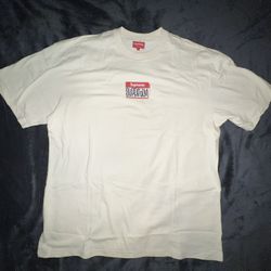 Supreme Gonz Nametag Tee Natural Size XL BRAND NEW